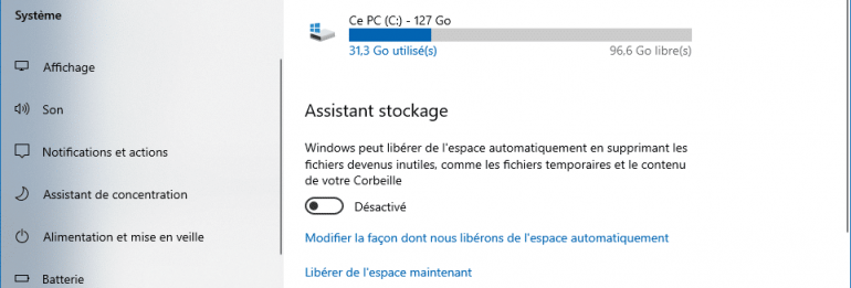 Windows : comment libérer de l’espace de stockage ?